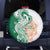 India Christmas Spare Tire Cover with Peacock Mandala Pattern and Tricolor Design - Wonder Print Shop