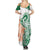India Christmas Summer Maxi Dress with Peacock Mandala Pattern and Tricolor Design - Wonder Print Shop