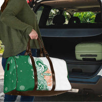 India Christmas Travel Bag with Peacock Mandala Pattern and Tricolor Design - Wonder Print Shop