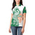 India Christmas Women Polo Shirt with Peacock Mandala Pattern and Tricolor Design - Wonder Print Shop