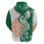 India Christmas Zip Hoodie with Peacock Mandala Pattern and Tricolor Design - Wonder Print Shop