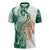 India Christmas Zipper Polo Shirt with Peacock Mandala Pattern and Tricolor Design - Wonder Print Shop