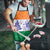 India Christmas Apron with Elephant Santa Tree Design and Tricolor Holiday Pattern - Wonder Print Shop