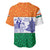 India Christmas Baseball Jersey with Elephant Santa Tree Design and Tricolor Holiday Pattern - Wonder Print Shop