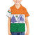 India Christmas Family Matching Long Sleeve Bodycon Dress and Hawaiian Shirt with Elephant Santa Tree Design and Tricolor Holiday Pattern - Wonder Print Shop