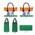 India Christmas Leather Bag with Elephant Santa Tree Design and Tricolor Holiday Pattern - Wonder Print Shop