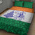 India Christmas Quilt Bed Set with Elephant Santa Tree Design and Tricolor Holiday Pattern - Wonder Print Shop