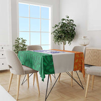 India Christmas Tablecloth with Elephant Santa Tree Design and Tricolor Holiday Pattern - Wonder Print Shop