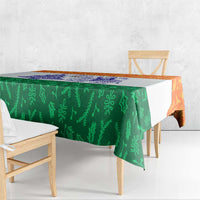 India Christmas Tablecloth with Elephant Santa Tree Design and Tricolor Holiday Pattern - Wonder Print Shop