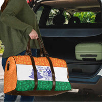 India Christmas Travel Bag with Elephant Santa Tree Design and Tricolor Holiday Pattern - Wonder Print Shop