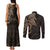 Viking Raven Couples Matching Tank Maxi Dress and Long Sleeve Button Shirt Wisdom in Flight - Wonder Print Shop