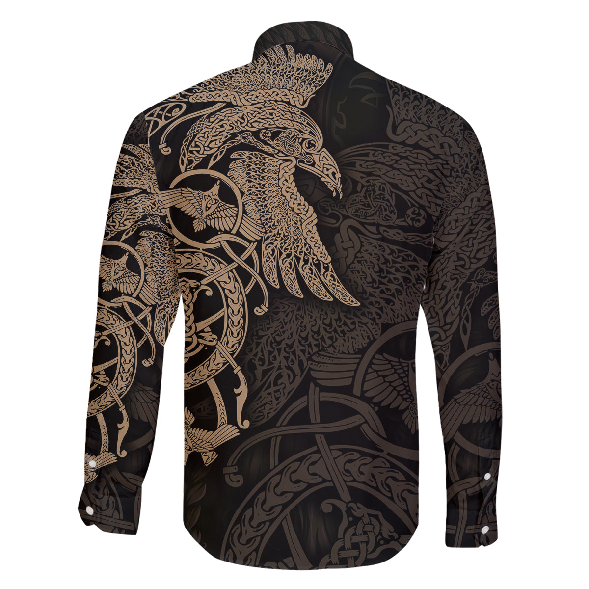 Viking Raven Family Matching Mermaid Dress and Hawaiian Shirt Wisdom in Flight - Wonder Print Shop