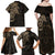 Viking Raven Family Matching Off Shoulder Maxi Dress and Hawaiian Shirt Wisdom in Flight - Wonder Print Shop