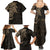 Viking Raven Family Matching Summer Maxi Dress and Hawaiian Shirt Wisdom in Flight - Wonder Print Shop