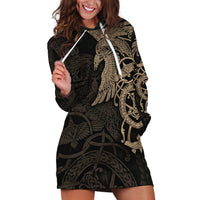 Viking Raven Hoodie Dress Wisdom in Flight - Wonder Print Shop