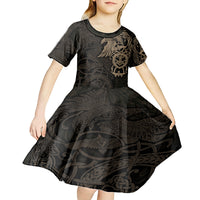 Viking Raven Kid Short Sleeve Dress Wisdom in Flight - Wonder Print Shop
