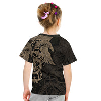 Viking Raven Kid T Shirt Wisdom in Flight - Wonder Print Shop