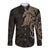 Viking Raven Long Sleeve Button Shirt Wisdom in Flight - Wonder Print Shop