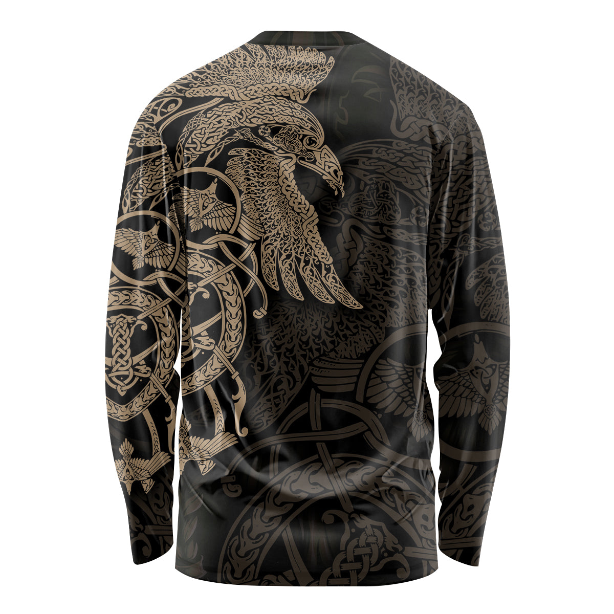 Viking Raven Long Sleeve Shirt Wisdom in Flight - Wonder Print Shop