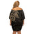 Viking Raven Off Shoulder Short Dress Wisdom in Flight - Wonder Print Shop