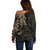 Viking Raven Off Shoulder Sweater Wisdom in Flight - Wonder Print Shop