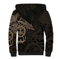 Viking Raven Sherpa Hoodie Wisdom in Flight - Wonder Print Shop