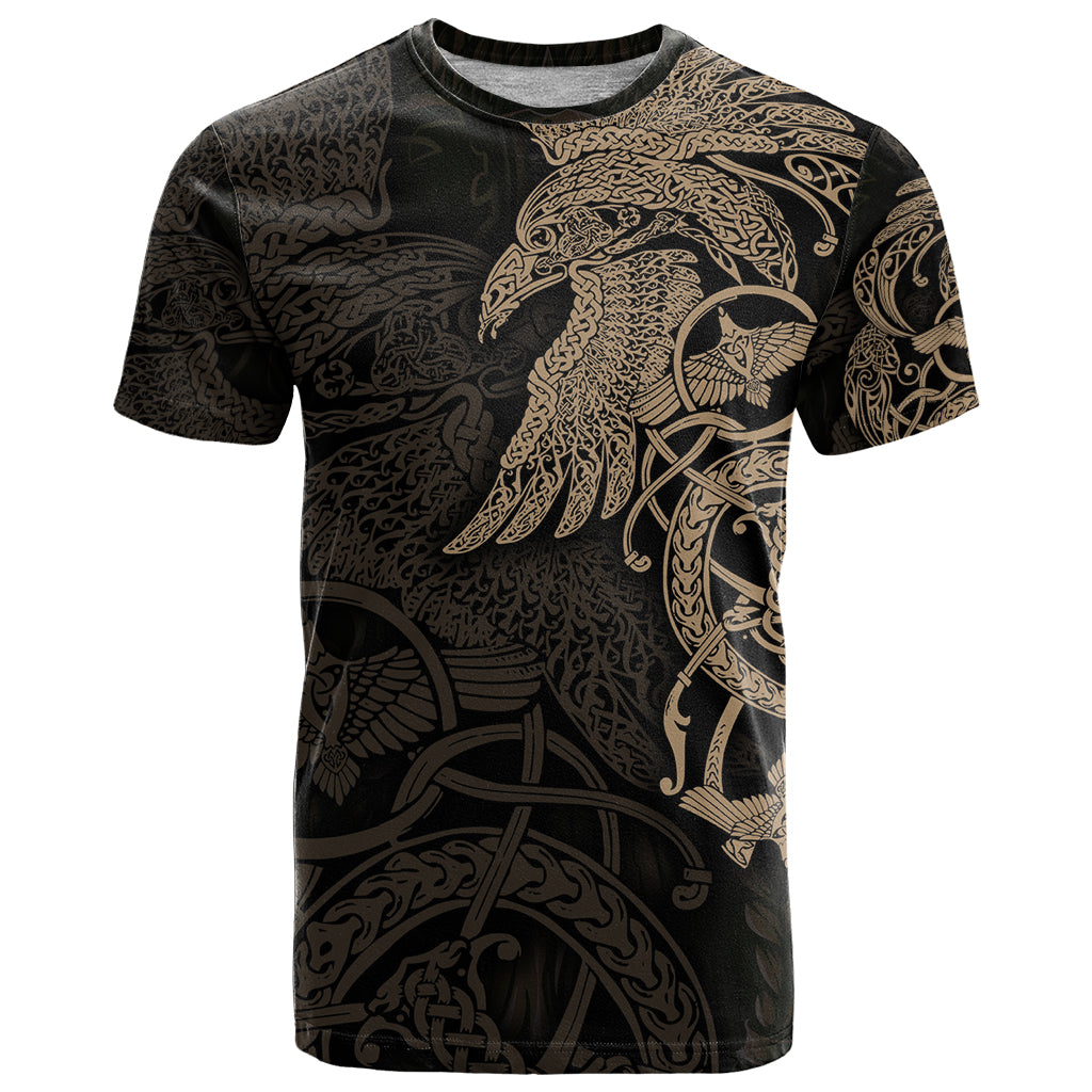 Viking Raven T Shirt Wisdom in Flight - Wonder Print Shop