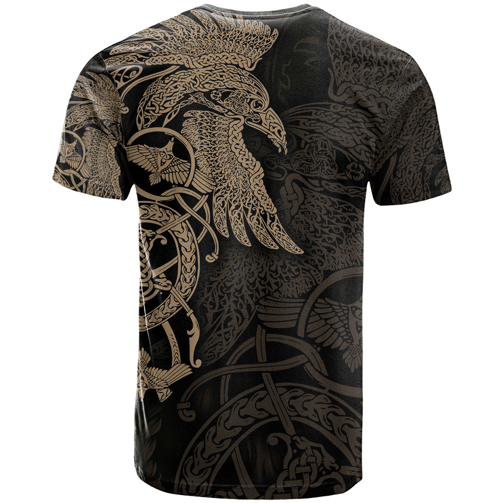 Viking Raven T Shirt Wisdom in Flight - Wonder Print Shop