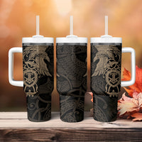Viking Raven Tumbler With Handle Wisdom in Flight - Wonder Print Shop