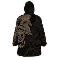 Viking Raven Wearable Blanket Hoodie Wisdom in Flight - Wonder Print Shop