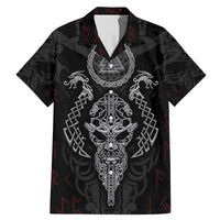 Viking Valhalla Family Matching Mermaid Dress and Hawaiian Shirt Odin and Drakkar Pattern - Wonder Print Shop