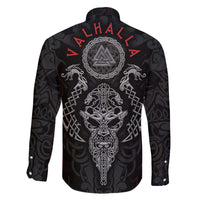 Viking Valhalla Family Matching Short Sleeve Bodycon Dress and Hawaiian Shirt Odin and Drakkar Pattern - Wonder Print Shop