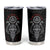 Viking Valhalla Tumbler Cup Odin and Drakkar Pattern - Wonder Print Shop