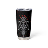 Viking Valhalla Tumbler Cup Odin and Drakkar Pattern - Wonder Print Shop
