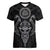 Viking Valhalla Women V Neck T Shirt Odin and Drakkar Pattern - Wonder Print Shop