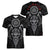 Viking Valhalla Women V Neck T Shirt Odin and Drakkar Pattern - Wonder Print Shop