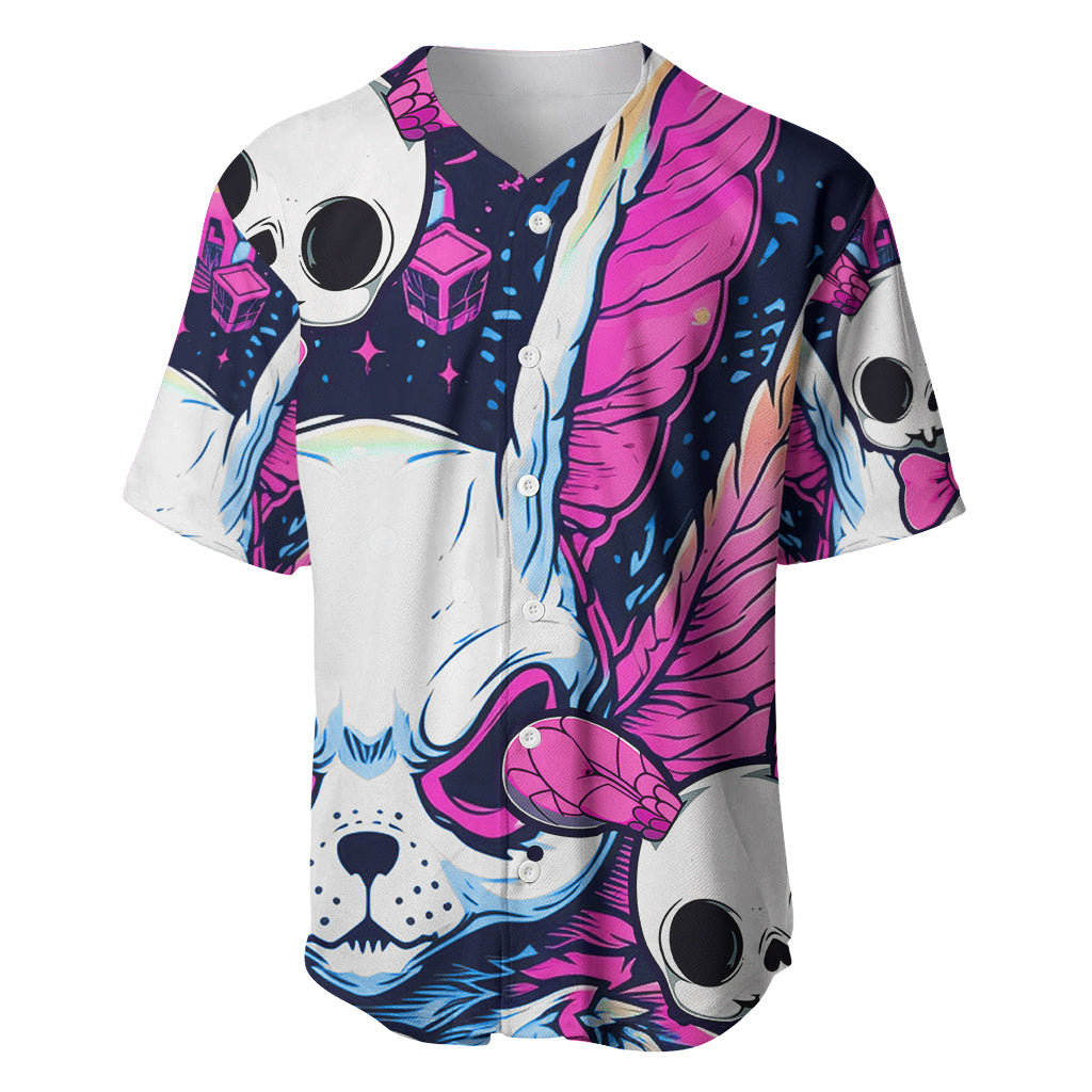 Crazy Rabbit Lady Baseball Jersey - Wonder Print Shop