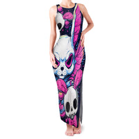 Crazy Rabbit Lady Family Matching Tank Maxi Dress and Hawaiian Shirt - Wonder Print Shop