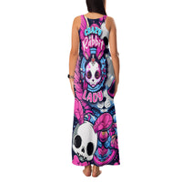 Crazy Rabbit Lady Family Matching Tank Maxi Dress and Hawaiian Shirt - Wonder Print Shop