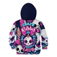 Crazy Rabbit Lady Kid Hoodie - Wonder Print Shop