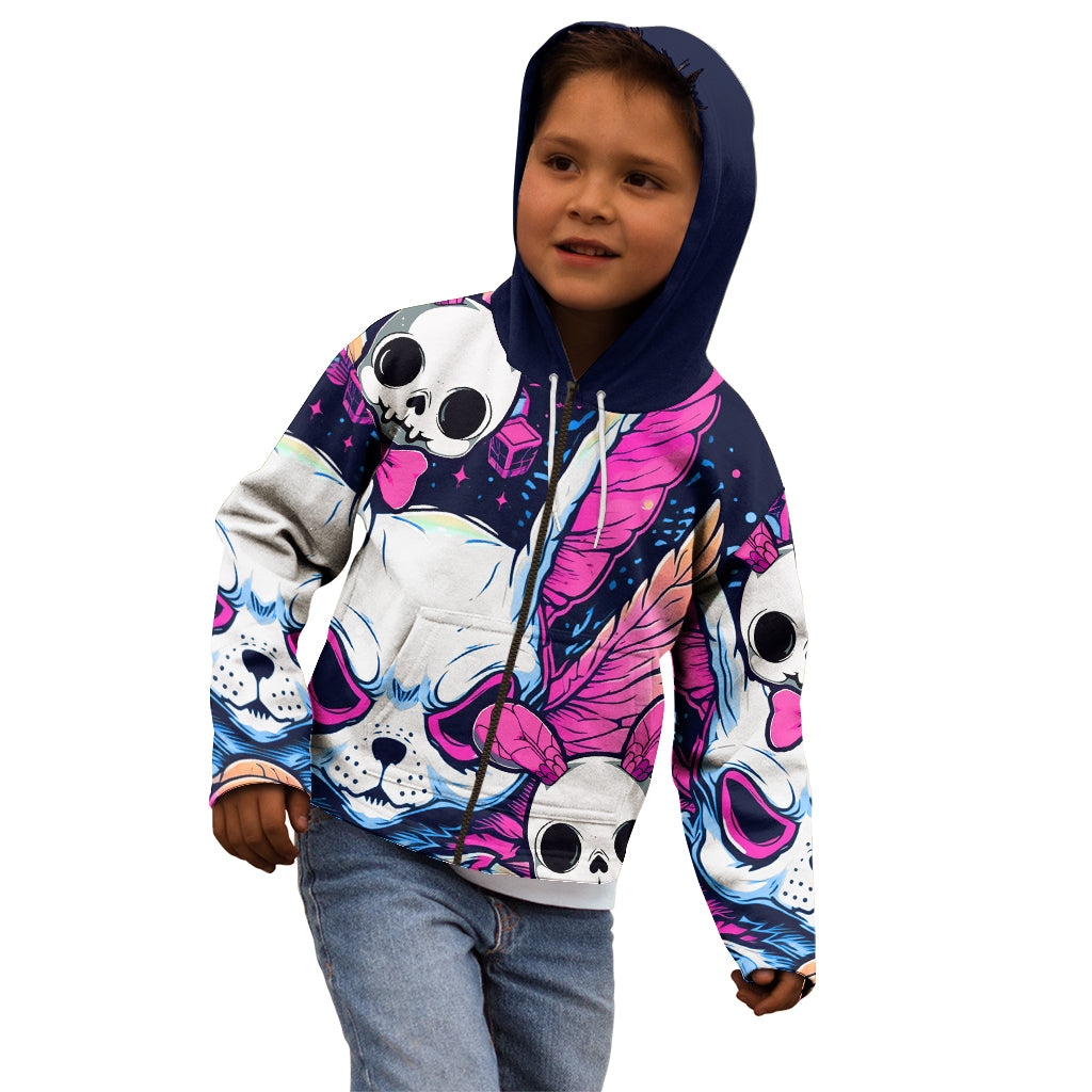 Crazy Rabbit Lady Kid Hoodie - Wonder Print Shop