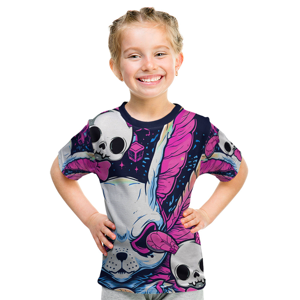 Crazy Rabbit Lady Kid T Shirt - Wonder Print Shop