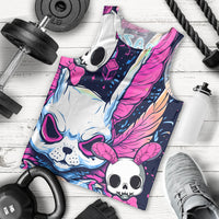 Crazy Rabbit Lady Men Tank Top - Wonder Print Shop