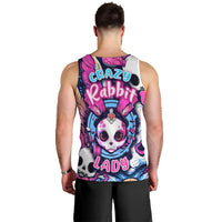 Crazy Rabbit Lady Men Tank Top - Wonder Print Shop