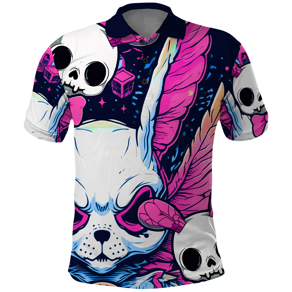 Crazy Rabbit Lady Polo Shirt - Wonder Print Shop