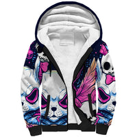 Crazy Rabbit Lady Sherpa Hoodie - Wonder Print Shop