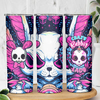 Crazy Rabbit Lady Skinny Tumbler - Wonder Print Shop