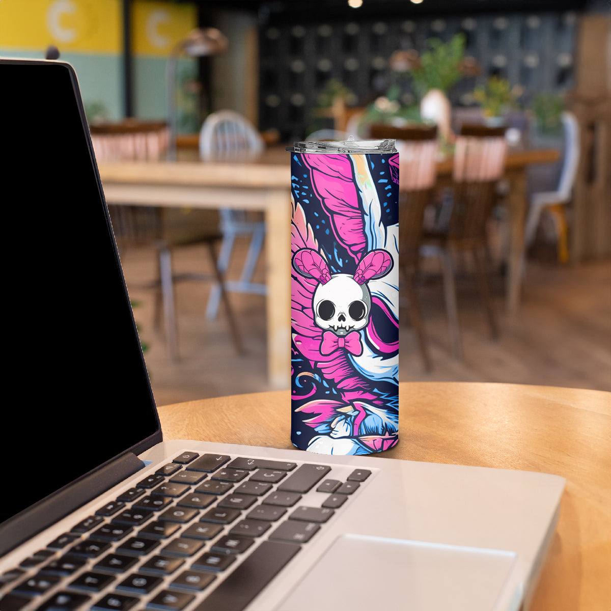 Crazy Rabbit Lady Skinny Tumbler - Wonder Print Shop