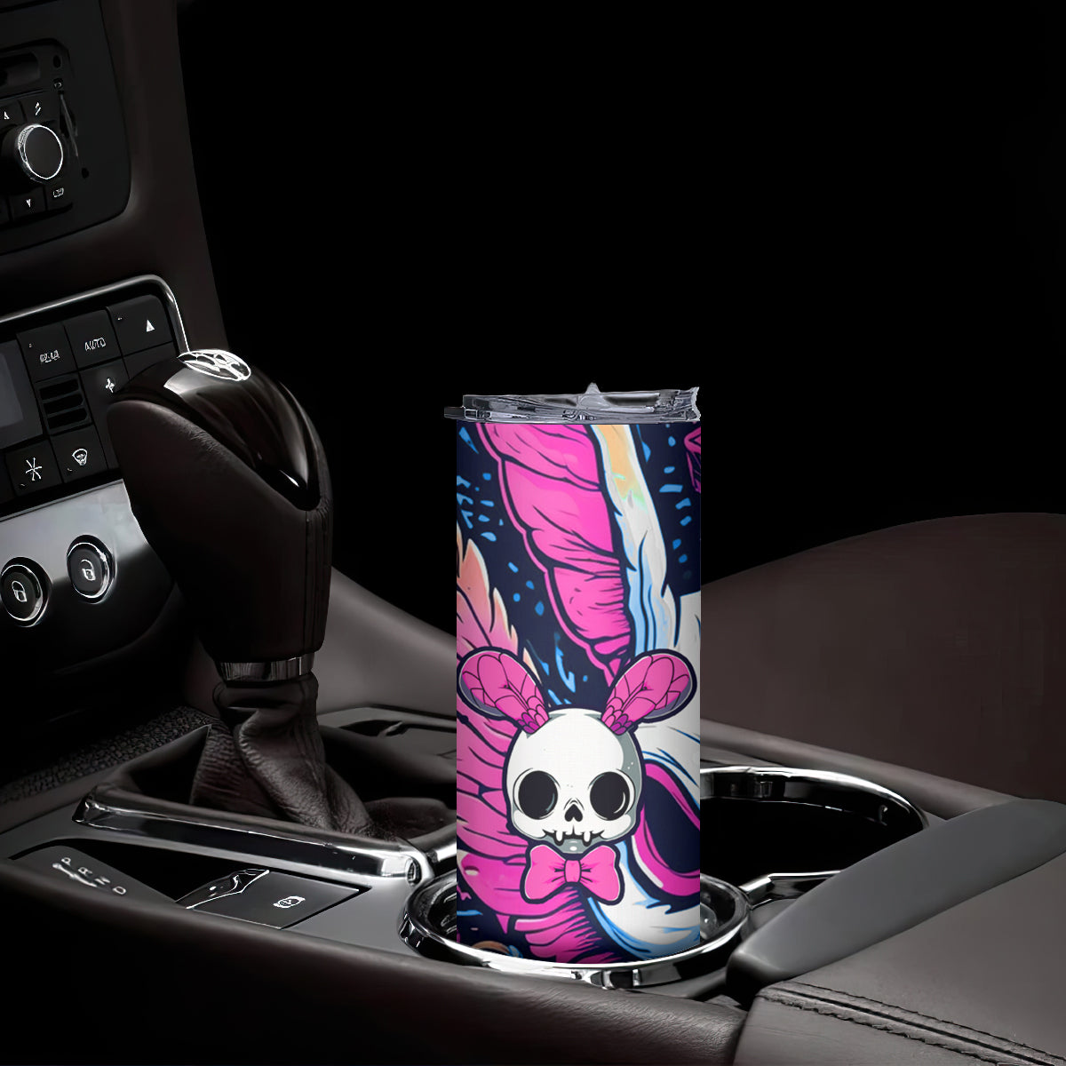 Crazy Rabbit Lady Skinny Tumbler - Wonder Print Shop