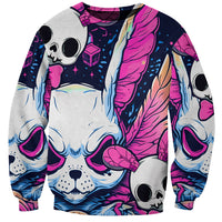 Crazy Rabbit Lady Sweatshirt - Wonder Print Shop
